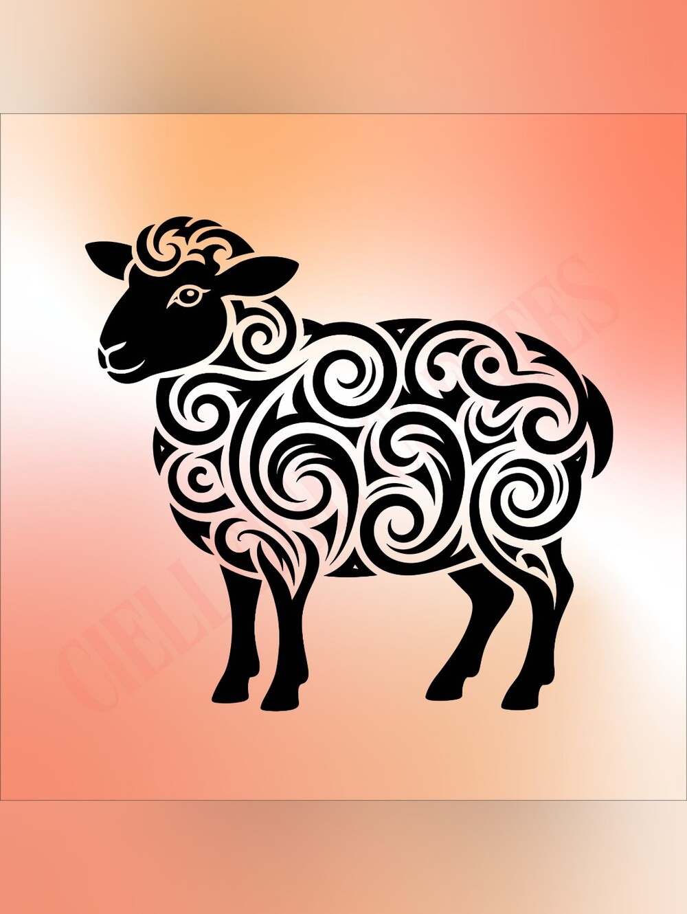 *2 for $20* Sheep Lamb vinyl decal Sticker Handcrafted
